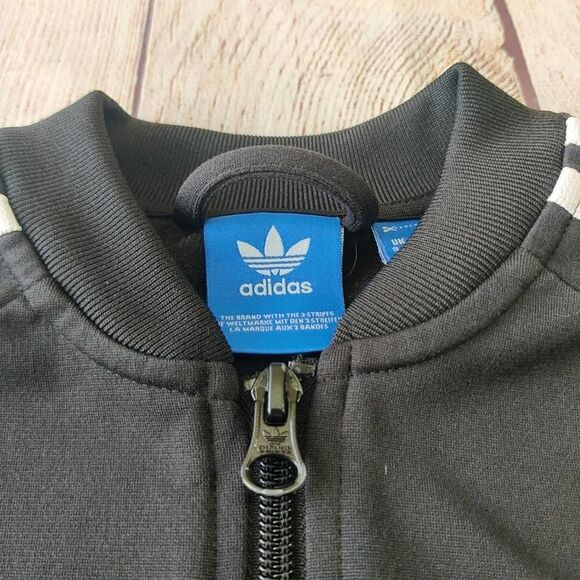 Boys Adidas 3-stripe zip front training jacket sz S - Picture 8 of 11